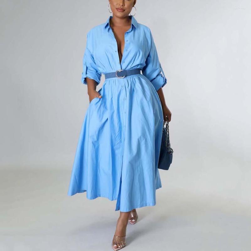 Casual Dresses Women Shirts Solid Single Breasted Turn Down Collar High Waisted A Line Ankle Length Elegant Evening Party Dinner Dress, Yellow dress
Casual Dresses Women Shirts Solid Single Breasted Turn Down Collar High Waisted A Line Ankle Length Elegant Evening Party Dinner Dress, Yellow dress