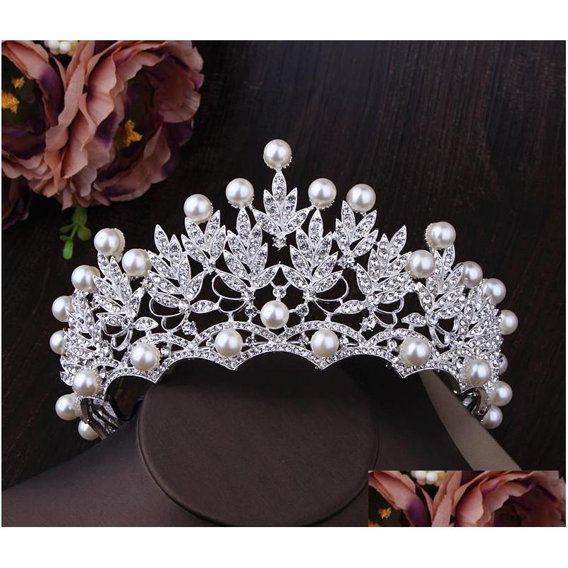 Headpieces Wedding Crown Fashion Bridal Headpiece Hair Accessories Pearl Crowns Tiaras Head Jewelry Rhinestone Tiara Headband Drop D Dhulv
Headpieces Wedding Crown Fashion Bridal Headpiece Hair Accessories Pearl Crowns Tiaras Head Jewelry Rhinestone Tiara Headband Drop D Dhulv