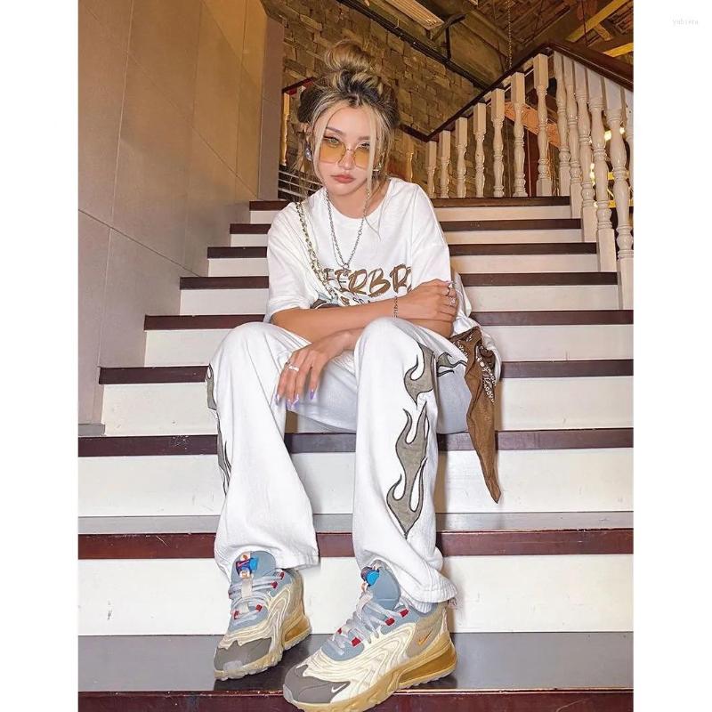 Women' Pants Women' Sweatpants Harajuku White Casual Women Straight Retro Letter Printing Trousers Jogger Drawstring Cargo Loose
Women' Pants Women' Sweatpants Harajuku White Casual Women Straight Retro Letter Printing Trousers Jogger Drawstring Cargo Loose