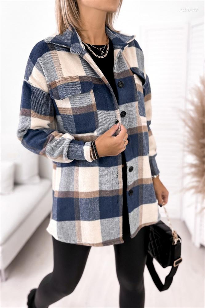 Women' T Shirts Spring And Winter Women' Long-Sleeved Single Breasted Plaid Printed Lapel Blouse Casual Pocket Slim-Fitting, Beige
Women' T Shirts Spring And Winter Women' Long-Sleeved Single Breasted Plaid Printed Lapel Blouse Casual Pocket Slim-Fitting, Beige