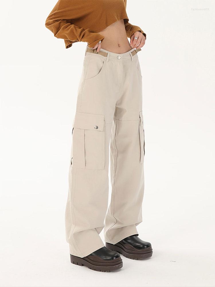 Women' Pants 2022 Fall Winter Streetwear Apricot Yellow Cargo Women Oversize Pockets Hip Hop Wide Leg Trousers Female American Style
Women' Pants 2022 Fall Winter Streetwear Apricot Yellow Cargo Women Oversize Pockets Hip Hop Wide Leg Trousers Female American Style