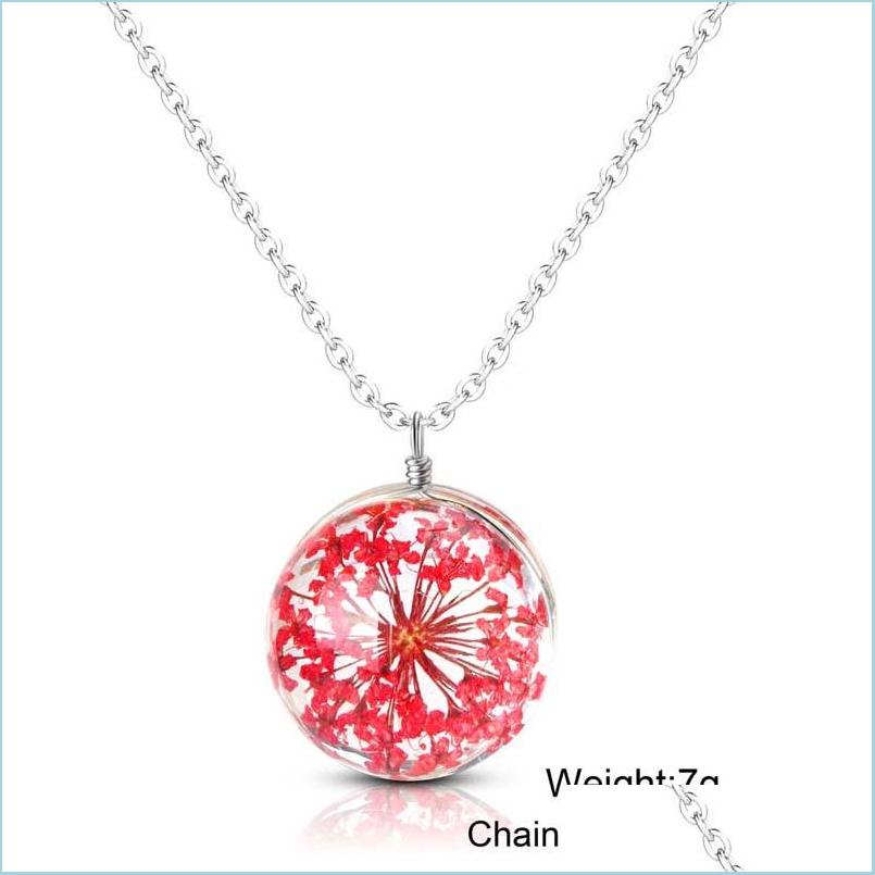 Pendant Necklaces Handmade Real Dried Flower Round Glass For Women Mticolor Cute Transparent Necklace Diy Sier Chain Charms Jewelry Dhq6G
Pendant Necklaces Handmade Real Dried Flower Round Glass For Women Mticolor Cute Transparent Necklace Diy Sier Chain Charms Jewelry Dhq6G