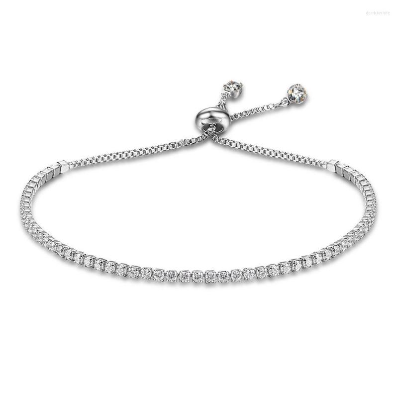 Link Bracelets Cubic Zirconia Tennis Adjustable Rose Gold Chain Crystal Bracelet Bangle Fashion Wedding Jewelry Gift For Women
Link Bracelets Cubic Zirconia Tennis Adjustable Rose Gold Chain Crystal Bracelet Bangle Fashion Wedding Jewelry Gift For Women