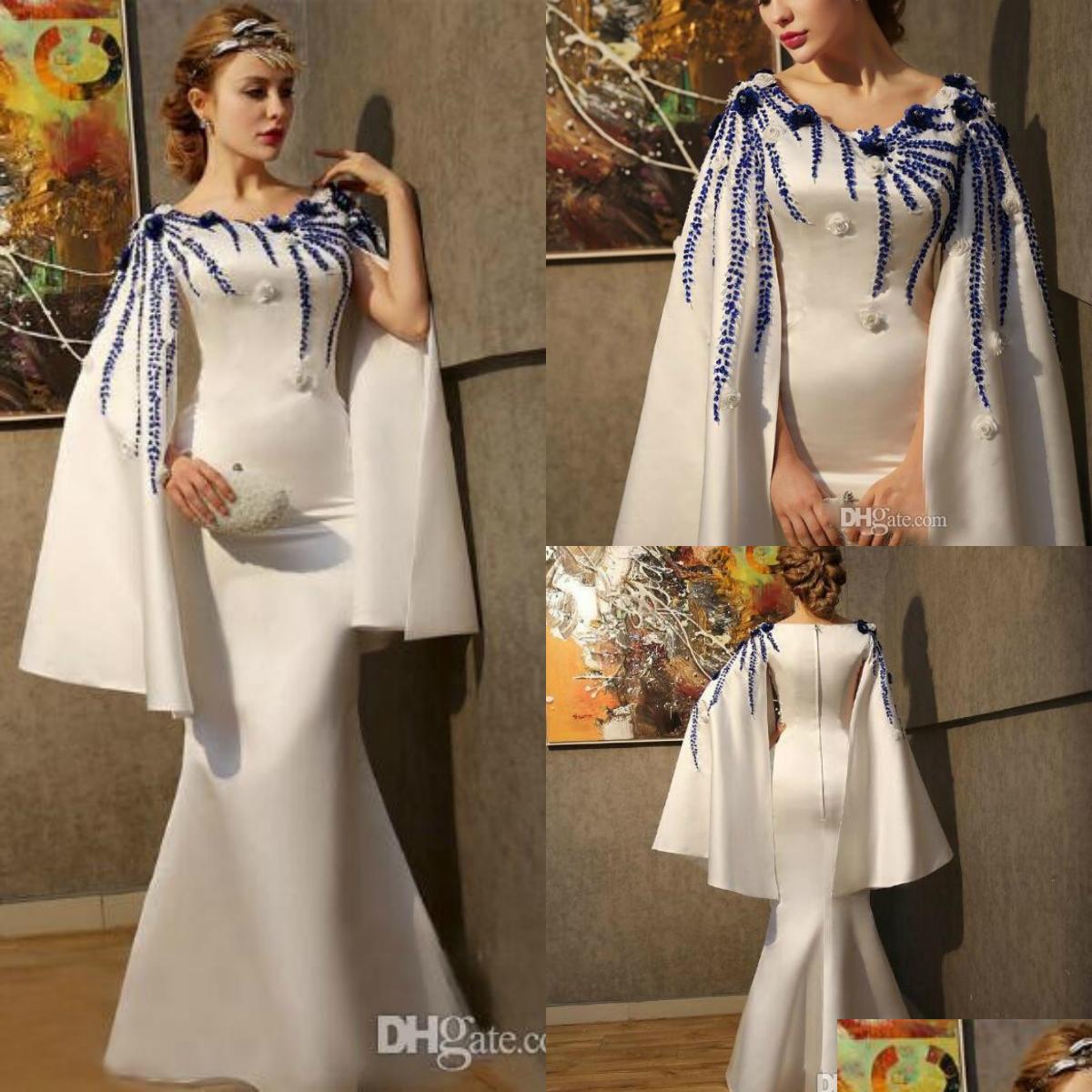 Prom Dresses Mermaid Charming With Cape Scoop Neck Party Evening Gowns Handmade Flowers Trumpet Floor Length Dress For Christmas Dro Dhtbu, Purple
Prom Dresses Mermaid Charming With Cape Scoop Neck Party Evening Gowns Handmade Flowers Trumpet Floor Length Dress For Christmas Dro Dhtbu, Purple