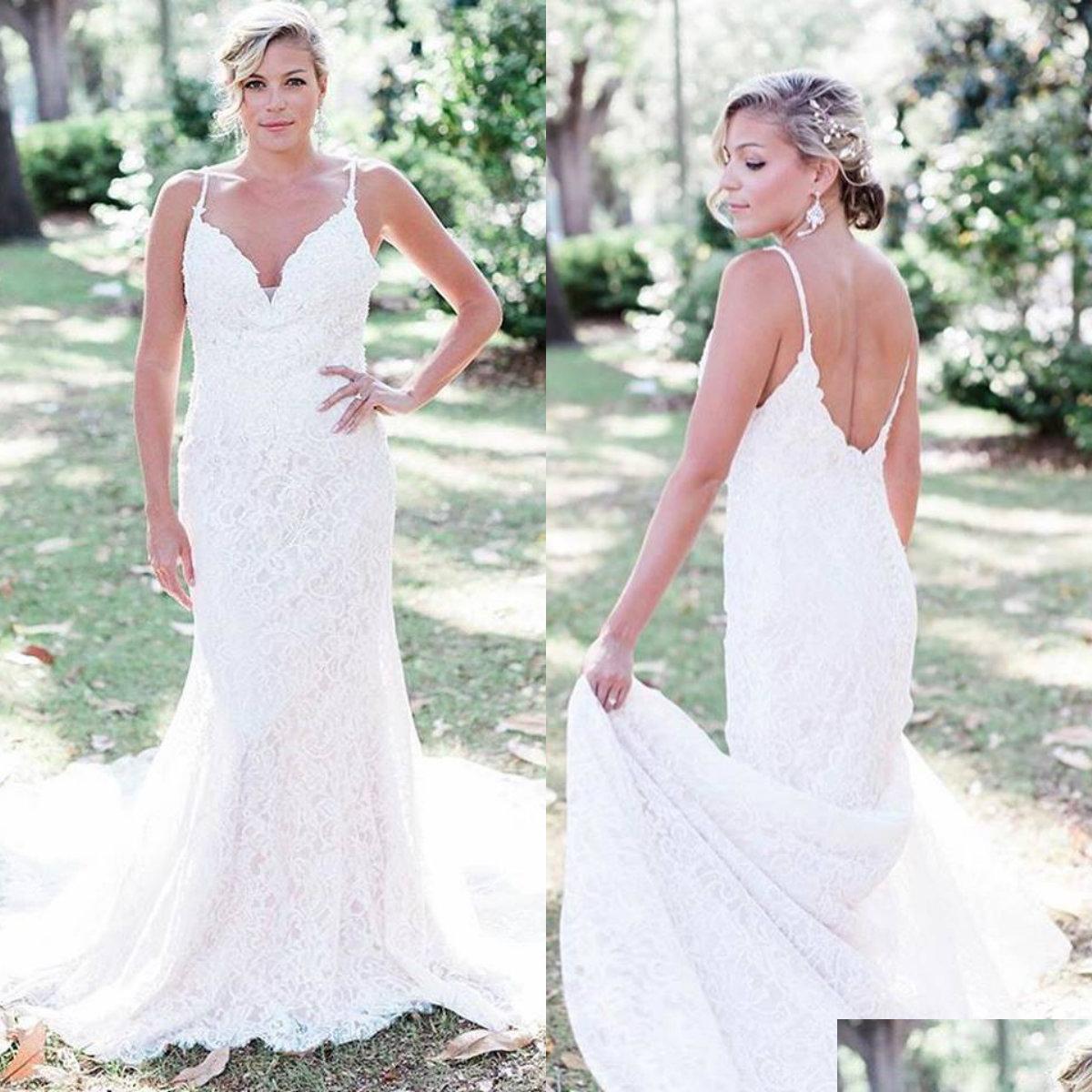 Sheath Wedding Dresses New Country Spaghetti V Neck Backless Sweep Train Bohemia Bridal Gowns Vestidos De Noiva Garden Drop Delivery Dhbx7, Black
Sheath Wedding Dresses New Country Spaghetti V Neck Backless Sweep Train Bohemia Bridal Gowns Vestidos De Noiva Garden Drop Delivery Dhbx7, Black