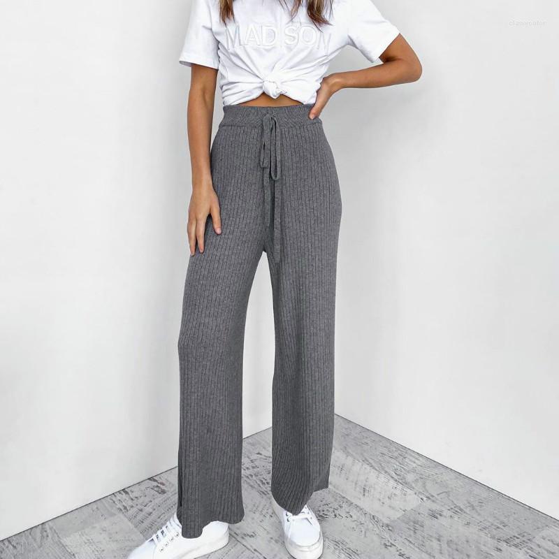 Women' Pants Casual Loose Knitted Drawstring Long Trousers Ladies High Waist Straight 2022 Summer Women Solid Wide Leg, Gray
Women' Pants Casual Loose Knitted Drawstring Long Trousers Ladies High Waist Straight 2022 Summer Women Solid Wide Leg, Gray