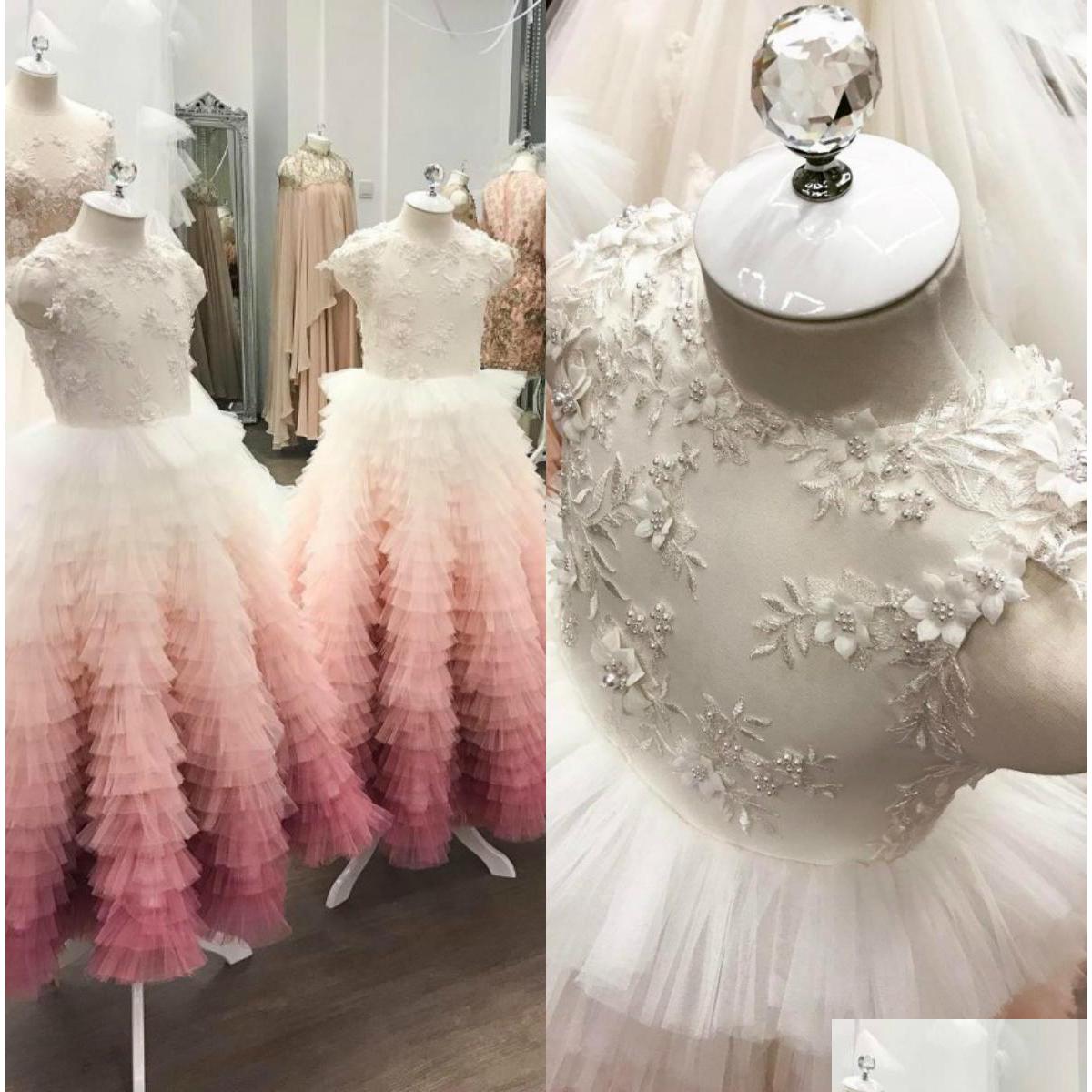 Flower Girls' Dresses Beads 3D Floral Appliques Girl Dress Lace Fancy Gowns Vintage Wedding For Little Bride Drop Delivery Party Eve Dhglg, Yellow
Flower Girls' Dresses Beads 3D Floral Appliques Girl Dress Lace Fancy Gowns Vintage Wedding For Little Bride Drop Delivery Party Eve Dhglg, Yellow