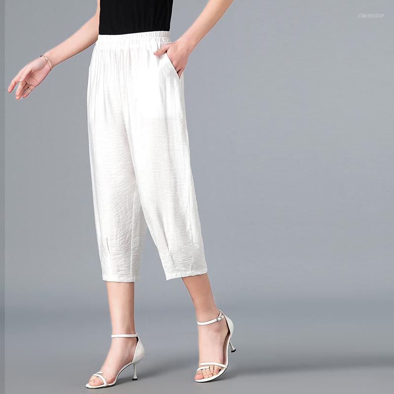 Women's Pants 2022 -5XL Women Summer Cotton Linen Casual Harem Solid Elastic Waist Female Loose Cropped Trousers, Black
Women's Pants 2022 -5XL Women Summer Cotton Linen Casual Harem Solid Elastic Waist Female Loose Cropped Trousers, Black