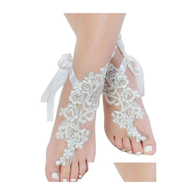 Other Accessories Lace Wedding Shoes White Size Short Bridal Footchains For Beach Drop Delivery Party Events Dhyol
Other Accessories Lace Wedding Shoes White Size Short Bridal Footchains For Beach Drop Delivery Party Events Dhyol