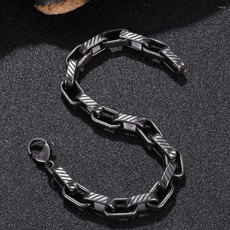 Link Bracelets Trendy Cuban Chain Men Classic Vintage Lobster Clasp Stainless Steel Bracelet Jewelry Gift
Link Bracelets Trendy Cuban Chain Men Classic Vintage Lobster Clasp Stainless Steel Bracelet Jewelry Gift