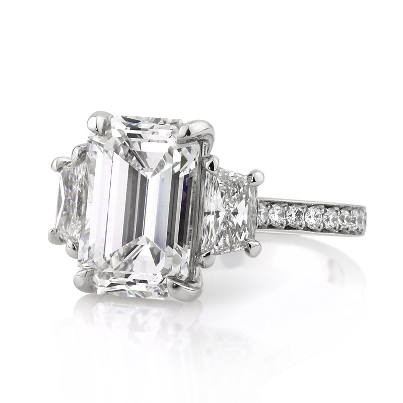 Choucong Brand Luxury Jewelry Wedding Rings Handmade 925 Sterling Silver Princess Cut White Topaz CZ Diamond Gemstones Party Eternity Women Bride Ring