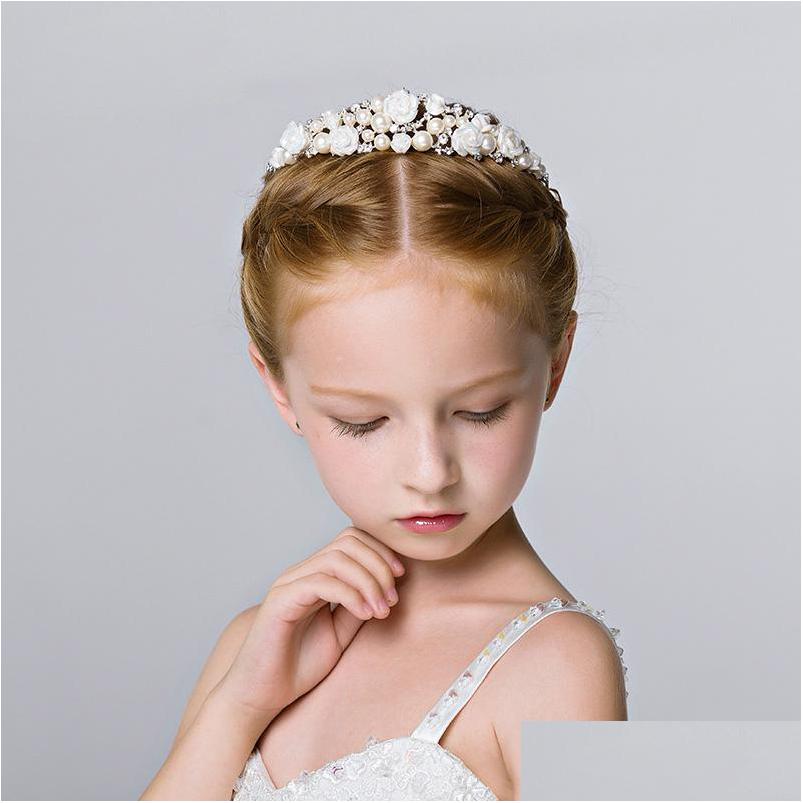 Girls' Head Pieces Exquisite Manual Flower Girls Kids Accessories For Weddings Tiaras Formal Wear Drop Delivery Wedding Party Events Dhlpf
Girls' Head Pieces Exquisite Manual Flower Girls Kids Accessories For Weddings Tiaras Formal Wear Drop Delivery Wedding Party Events Dhlpf