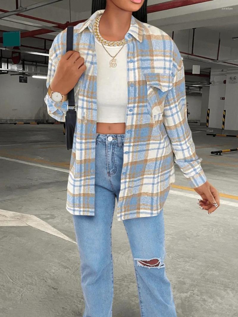 Women's Trench Coats LW COTTON Plaid Multicolor Outerwear Print Pocket Design Coat Lapel Neck Casual Long Sleeve Thick Women Daily Button, Blue
Women's Trench Coats LW COTTON Plaid Multicolor Outerwear Print Pocket Design Coat Lapel Neck Casual Long Sleeve Thick Women Daily Button, Blue