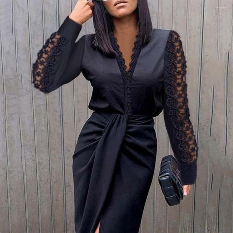 Casual Dresses Sexy Lace For Women Black White Full Sleeve V Neck High Waisted Split Mid Calf Elegant Evening Night Party Dinner Dress, White dress
Casual Dresses Sexy Lace For Women Black White Full Sleeve V Neck High Waisted Split Mid Calf Elegant Evening Night Party Dinner Dress, White dress
