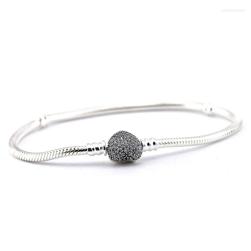 Link Bracelets QANDOCCI Fits European Style Jewelry 925 Sterling Silver Heart With Authentic Original Fashion Charms
Link Bracelets QANDOCCI Fits European Style Jewelry 925 Sterling Silver Heart With Authentic Original Fashion Charms