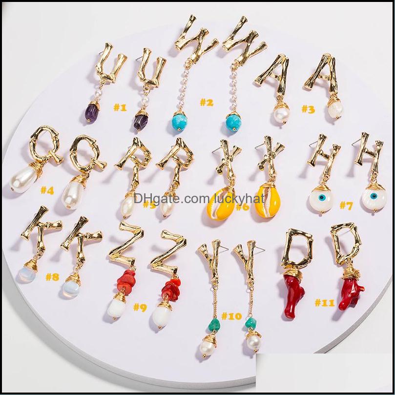 Dangle Chandelier 26 Letter Earrings Natural Pearls Colorf Stone High Quality Fashion Drop For Women Girls Delivery Jewelry Otp68
Dangle Chandelier 26 Letter Earrings Natural Pearls Colorf Stone High Quality Fashion Drop For Women Girls Delivery Jewelry Otp68