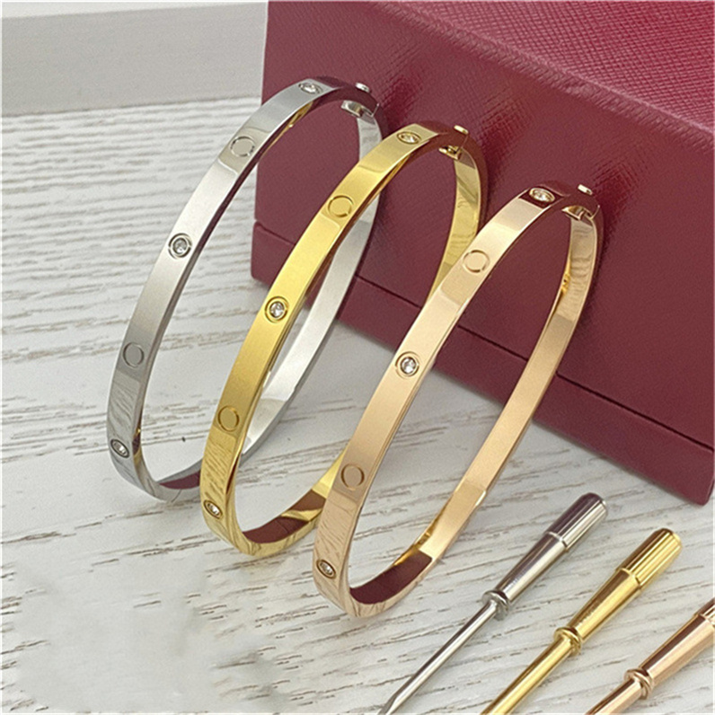 Thin Gold Ankle Bracelet Titanium Steel Designer Women Men Love Screws Bracelets Silver Rose Golden Screwdriver Bangle Bracelet Couple Jewelry With Velvet Bag
Thin Gold Ankle Bracelet Titanium Steel Designer Women Men Love Screws Bracelets Silver Rose Golden Screwdriver Bangle Bracelet Couple Jewelry With Velvet Bag