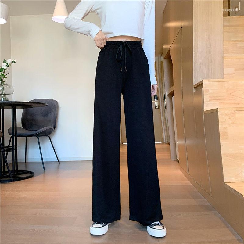 Women's Pants Wide Leg Women Pure Black Lace-up Korean Style Loose Leisure High Waists Simple Autumn Long Daily Trousers Streetwear Fall
Women's Pants Wide Leg Women Pure Black Lace-up Korean Style Loose Leisure High Waists Simple Autumn Long Daily Trousers Streetwear Fall