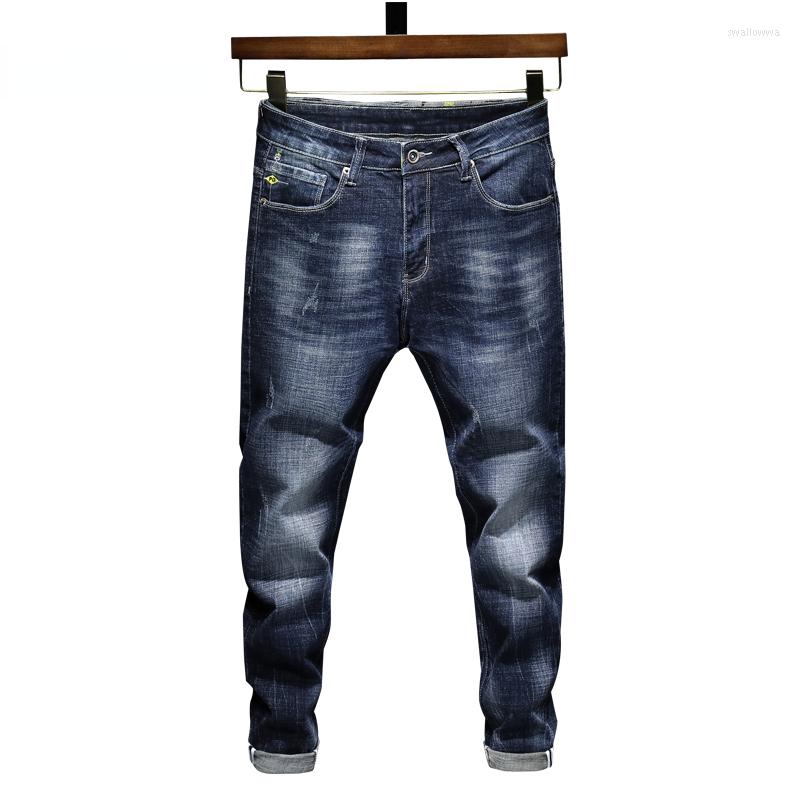 Men's Jeans Men's Pants Slim Fit Stretch Blue 2022 Spring And Autumn Casual Denim Male Trousers Clothes Streetwear Fashion
Men's Jeans Men's Pants Slim Fit Stretch Blue 2022 Spring And Autumn Casual Denim Male Trousers Clothes Streetwear Fashion