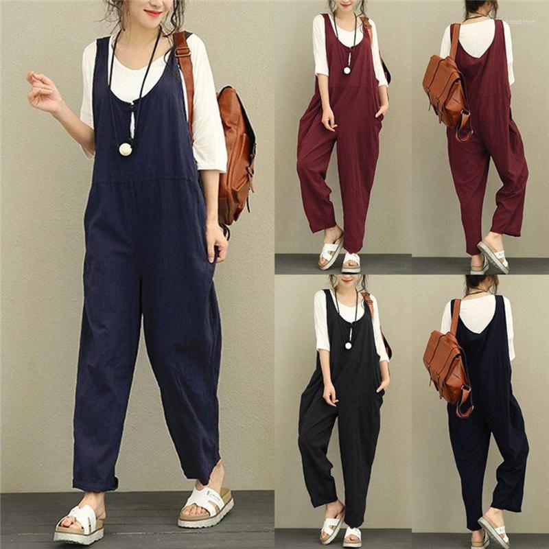 Women's Pants Women Loose Cotton Linen Jumpsuit Suspenders Trousers Fashion Casual Belt Overalls 3 Colors Vintage Romper, 03
Women's Pants Women Loose Cotton Linen Jumpsuit Suspenders Trousers Fashion Casual Belt Overalls 3 Colors Vintage Romper, 03