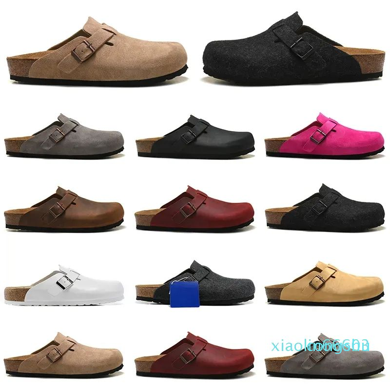 2023 Boston Clogs Slipper Men Women Slide Slippers Soft Footbed Suede Leather Sandal Buckle Strap Mens Womens 35-46, 10
2023 Boston Clogs Slipper Men Women Slide Slippers Soft Footbed Suede Leather Sandal Buckle Strap Mens Womens 35-46, 10