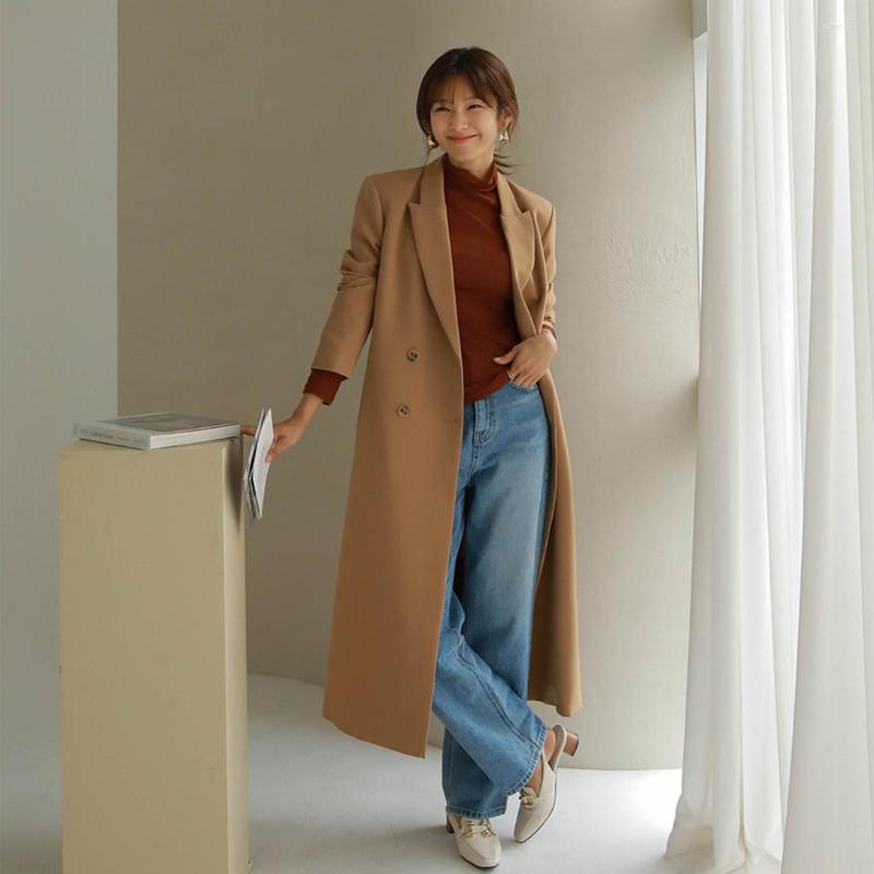 Women's Trench Coats Suit Collar With Shoulder Pads Autumn Long Women's Straight Tube Double Breasted Casual Coat Korean Version High, Black
Women's Trench Coats Suit Collar With Shoulder Pads Autumn Long Women's Straight Tube Double Breasted Casual Coat Korean Version High, Black