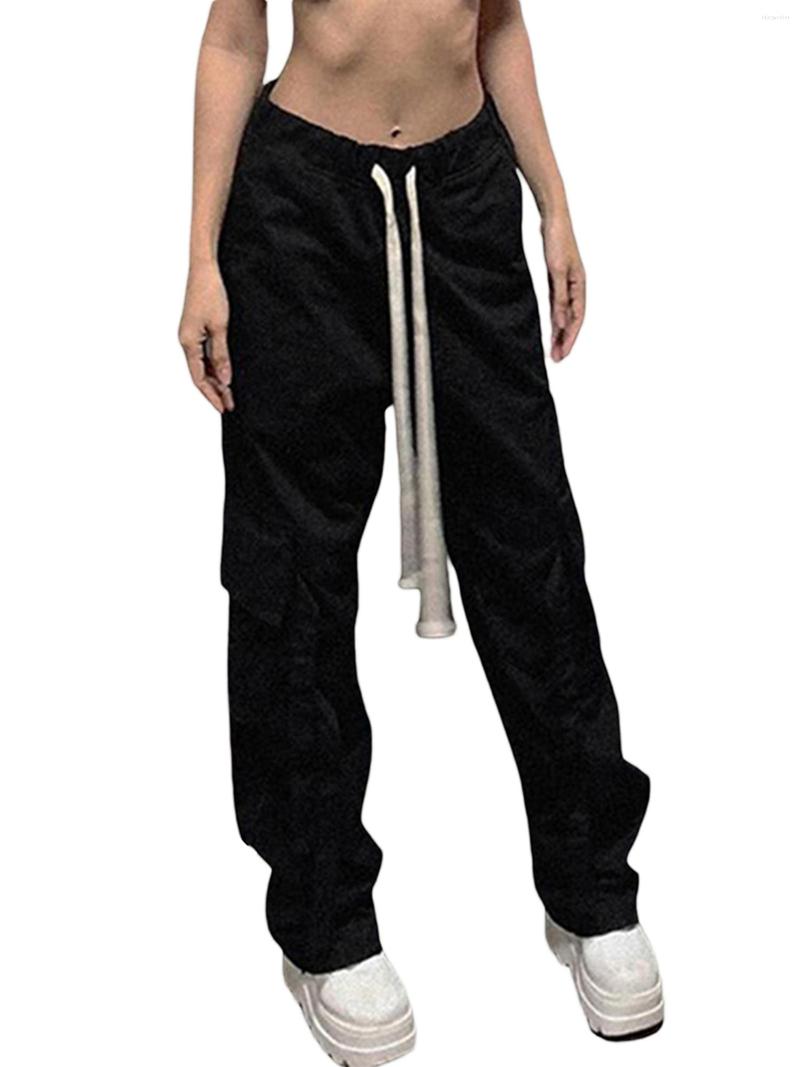 Women' Pants Women Cargo Y2k Black Streetwear Drawstring Elastic Waistband Baggy High Waist Loose Trousers
Women' Pants Women Cargo Y2k Black Streetwear Drawstring Elastic Waistband Baggy High Waist Loose Trousers