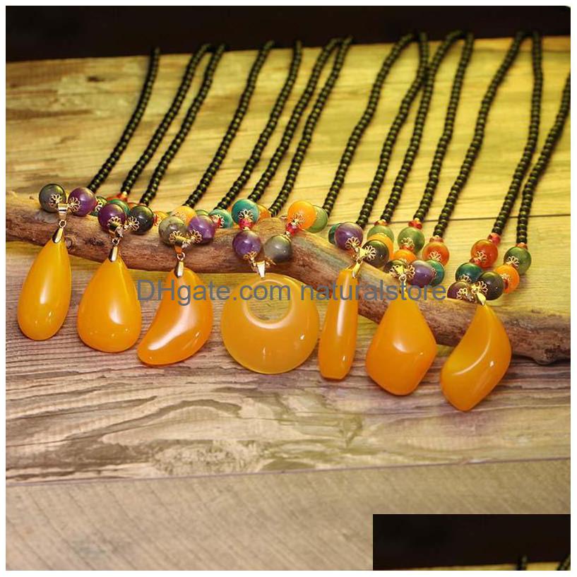 Pendant Necklaces Summer Heat Retro Glass Beads Bead Chain Honey Wax Female Necklace Creative Gift Wholesale Drop Delivery Jewelry Pe Dh7Yx
Pendant Necklaces Summer Heat Retro Glass Beads Bead Chain Honey Wax Female Necklace Creative Gift Wholesale Drop Delivery Jewelry Pe Dh7Yx