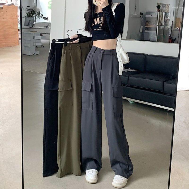 Women's Pants Women Retro Couple Loose Streetwear Autumn Unisex Solid Female Full Length High Waist All-match Basic Casual Cargo Trouser, Army green-regular
Women's Pants Women Retro Couple Loose Streetwear Autumn Unisex Solid Female Full Length High Waist All-match Basic Casual Cargo Trouser, Army green-regular