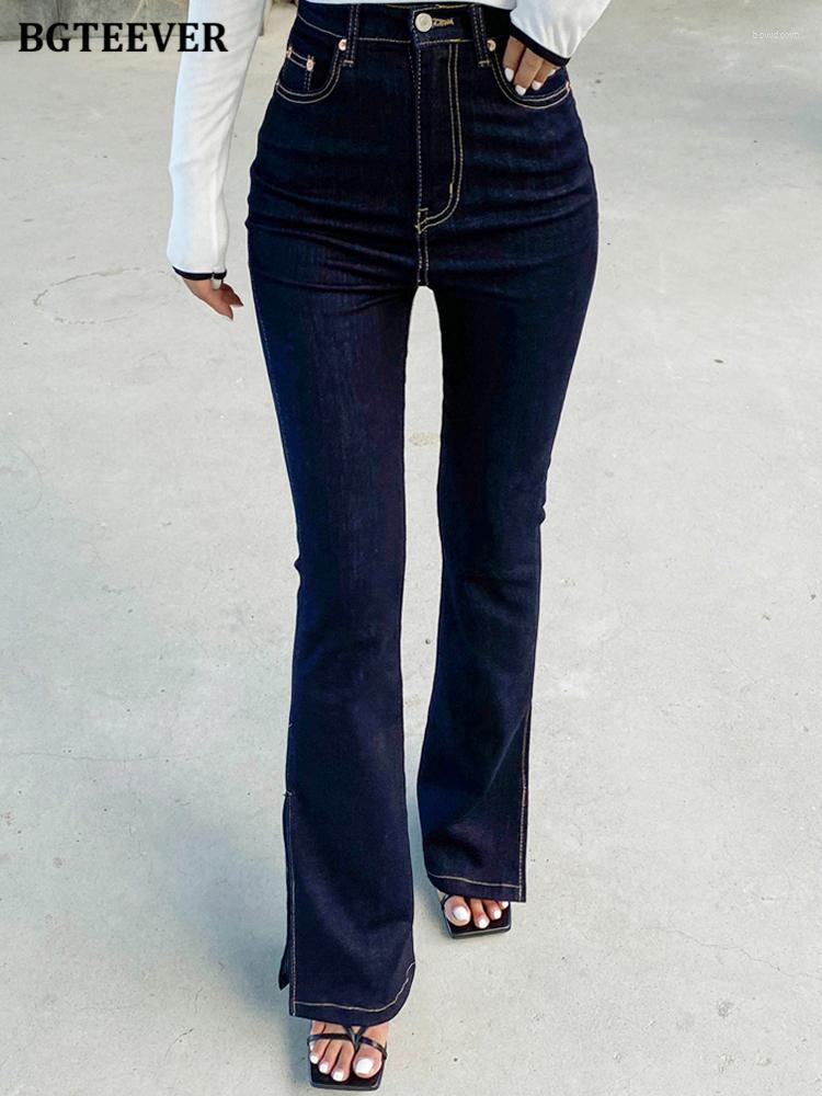 Women' Jeans BGTEEVER Streetwear Slim Women Flare Pants High Waist Single Button Casual Skinny Side Split Denim Trousers Female, Dark blue
Women' Jeans BGTEEVER Streetwear Slim Women Flare Pants High Waist Single Button Casual Skinny Side Split Denim Trousers Female, Dark blue