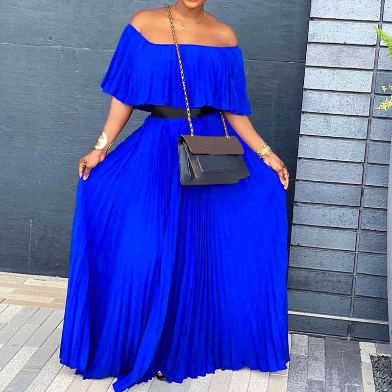 Casual Dresses Elegant Pleated For Women Off The Shoulder High Waisted Floor Length Fashion Evening Night Party Vestidos Mujer Dress, Burgundy dress
Casual Dresses Elegant Pleated For Women Off The Shoulder High Waisted Floor Length Fashion Evening Night Party Vestidos Mujer Dress, Burgundy dress