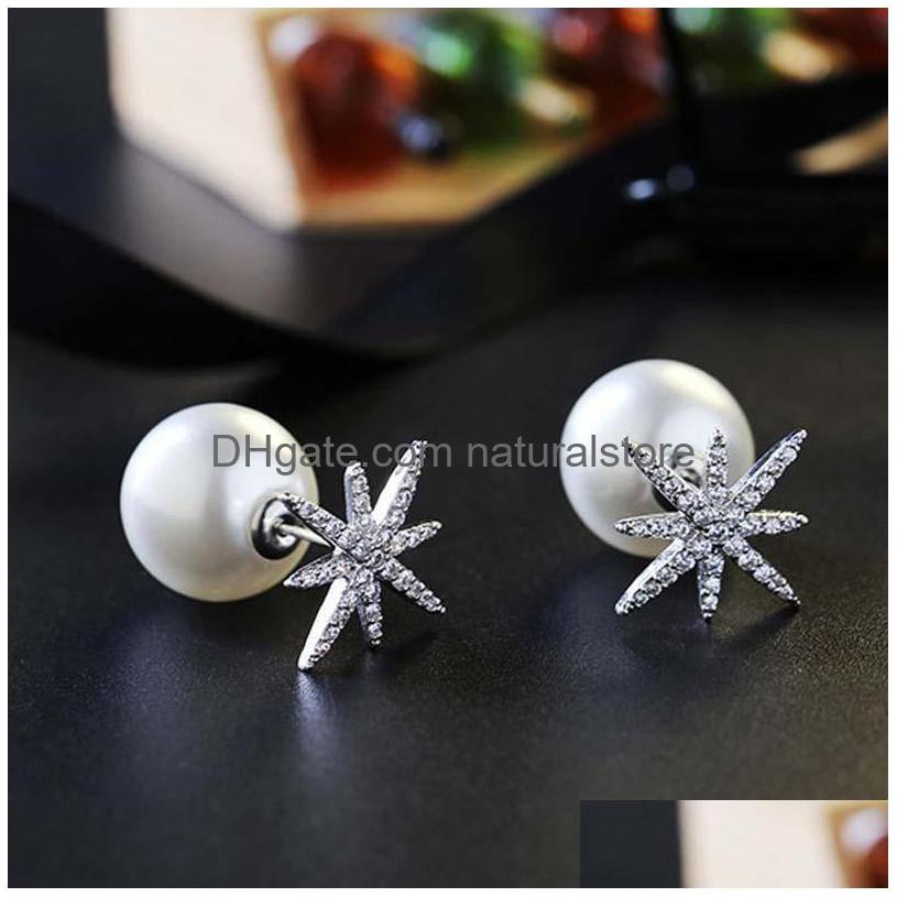 Stud Sweet Style Creative New S925 Sterling Sier Pin Stars Pearl Antiallergic Microzircon Crystal Earrings Drop Delivery Jewelry Dh02U
Stud Sweet Style Creative New S925 Sterling Sier Pin Stars Pearl Antiallergic Microzircon Crystal Earrings Drop Delivery Jewelry Dh02U