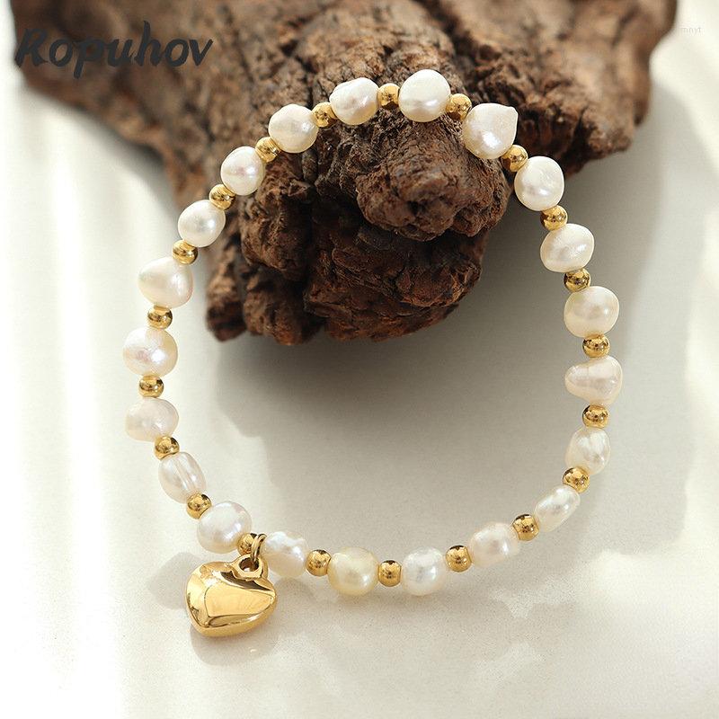 Link Bracelets Ropuhov 2022 Freshwater Pearl Beads Splicing Steel Ball Titanium Bracelet High Feeling Hand Jewelry Gift For Women
Link Bracelets Ropuhov 2022 Freshwater Pearl Beads Splicing Steel Ball Titanium Bracelet High Feeling Hand Jewelry Gift For Women