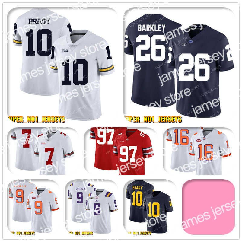 Football Jerseys NCAA 10 Tom Brady 26 Saquon Barkley Penn State College Football Jersey Mitchell Trubisky Nick Foles Khalil Mack Mike Ditka Eddie Jackson
Football Jerseys NCAA 10 Tom Brady 26 Saquon Barkley Penn State College Football Jersey Mitchell Trubisky Nick Foles Khalil Mack Mike Ditka Eddie Jackson