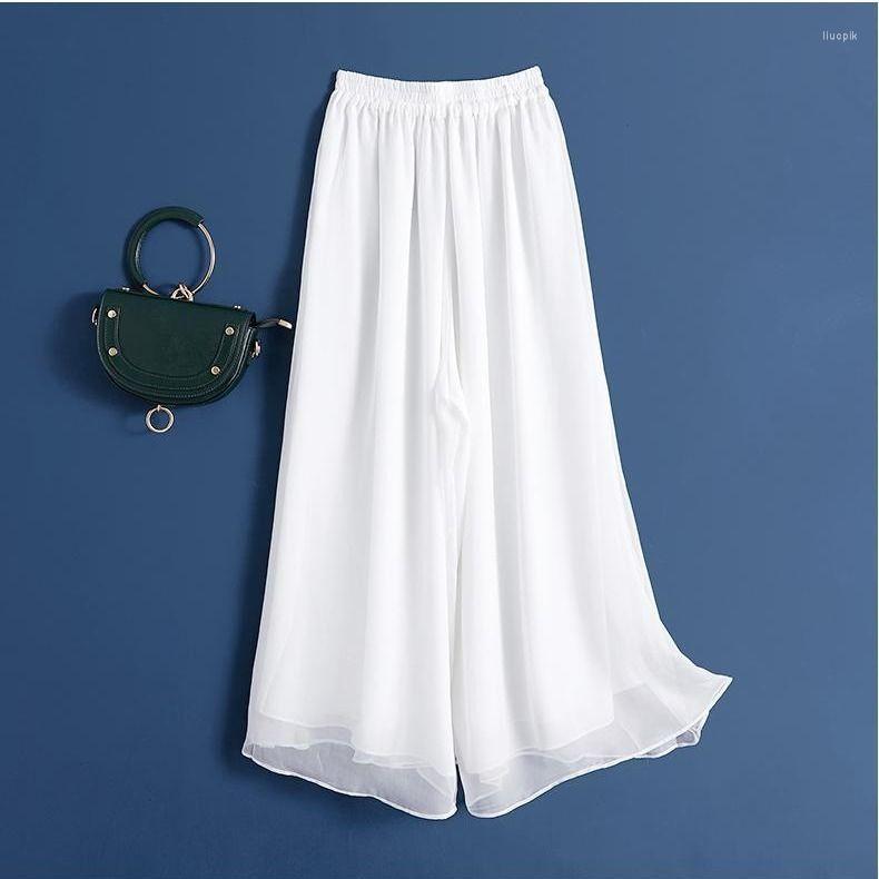 Women's Pants Women 2022 Spring Autumn Fashion Solid Color Chiffon Female Loose Wide-leg Ladies High Waist Trousers Q711, Black 2
Women's Pants Women 2022 Spring Autumn Fashion Solid Color Chiffon Female Loose Wide-leg Ladies High Waist Trousers Q711, Black 2