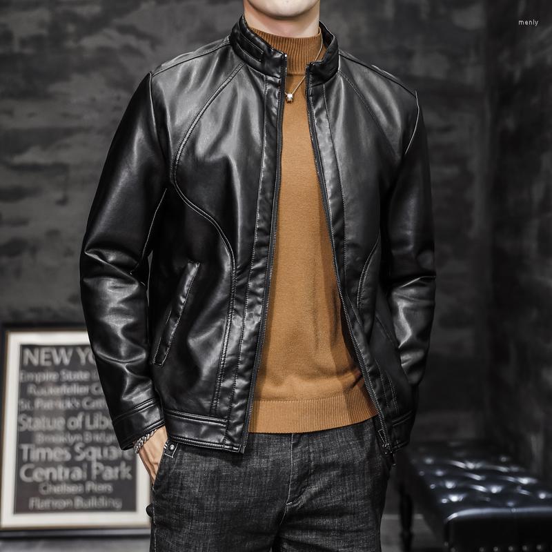 Men's Fur 2022 Men Fashion Leather Jacket Slim Fit Stand Collar PU Male Anti-wind Motorcycle Lapel Diagonal Zipper Jackets 4XL, Black
Men's Fur 2022 Men Fashion Leather Jacket Slim Fit Stand Collar PU Male Anti-wind Motorcycle Lapel Diagonal Zipper Jackets 4XL, Black