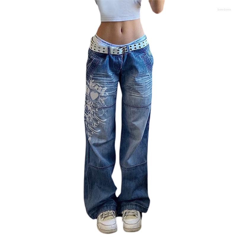 Women' Jeans Xingqing Print Patchwork Low Waist Womens Baggy Straight Jean Pants Y2k Streetwear Casual Cargo Denim Trousers Korean, As photo shows
Women' Jeans Xingqing Print Patchwork Low Waist Womens Baggy Straight Jean Pants Y2k Streetwear Casual Cargo Denim Trousers Korean, As photo shows