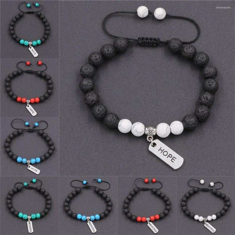 Link Bracelets GOMAXDGW Women And Men Bracelet Natural Stone Letter Charm Chakra Lava Diffuser Jewelry Gift
Link Bracelets GOMAXDGW Women And Men Bracelet Natural Stone Letter Charm Chakra Lava Diffuser Jewelry Gift