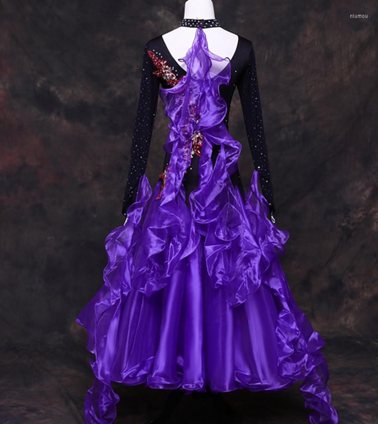 Stage Wear Purple Ballroom Dance Competition Dresses Waltz Standard Dress Fringe Foxtrot, Beige
Stage Wear Purple Ballroom Dance Competition Dresses Waltz Standard Dress Fringe Foxtrot, Beige