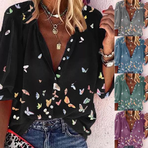 Women' Blouses Large Size Loose Women' Blouse 2022 Spring Ladies Butterfly Tops High Quality Casual V-neck Seven-point Sleeve Women, Green
Women' Blouses Large Size Loose Women' Blouse 2022 Spring Ladies Butterfly Tops High Quality Casual V-neck Seven-point Sleeve Women, Green