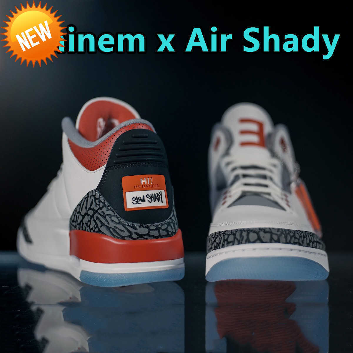 NEW Jumpman 3 3s Mens basketball shoes Eminem x PE Halftime Show Fire Red men women spotrs sneakers US 5.5-13 With, Shoes (6) 40-47
NEW Jumpman 3 3s Mens basketball shoes Eminem x PE Halftime Show Fire Red men women spotrs sneakers US 5.5-13 With, Shoes (6) 40-47