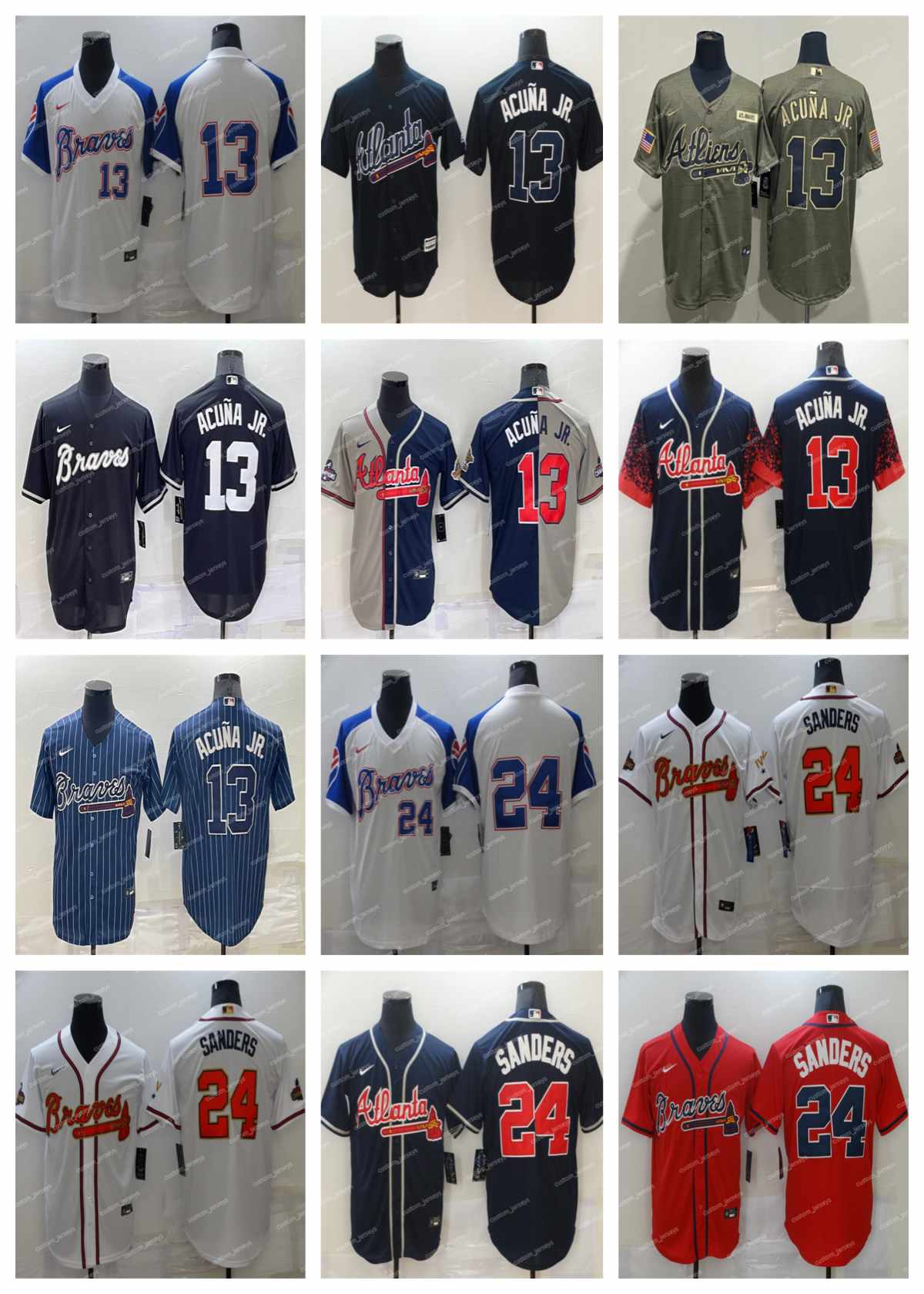 Atlanta''Braves''Men Jersey Women Youth 13 Ronald Acuna Jr 24 Deion Sanders 31 Maddux Home Custom New Cool Flex Base Stitched Baseball Jerseys
Atlanta''Braves''Men Jersey Women Youth 13 Ronald Acuna Jr 24 Deion Sanders 31 Maddux Home Custom New Cool Flex Base Stitched Baseball Jerseys