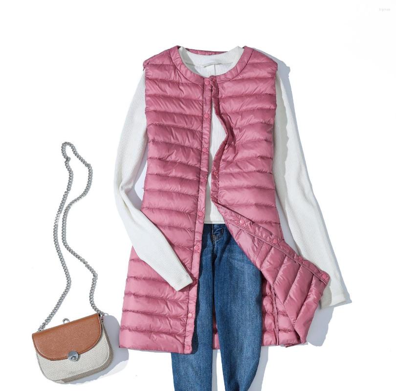 Women's Vests Women Long Waistcoat Coat 2022 Autumn Winter Ultra Light White Duck Down Vest Parka Ladies O Neck Single-breastedSleeveless, Button beige
Women's Vests Women Long Waistcoat Coat 2022 Autumn Winter Ultra Light White Duck Down Vest Parka Ladies O Neck Single-breastedSleeveless, Button beige