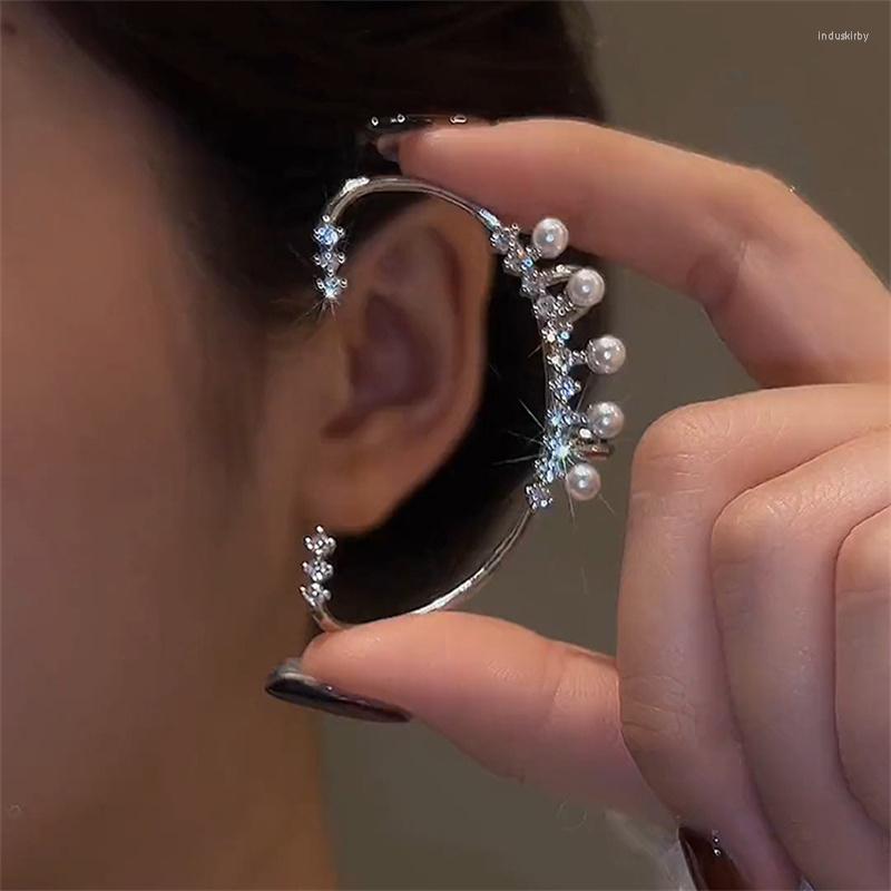 Backs Earrings Silver Color Pearl Ear Cuff Vintage Crystal Zircon Without Piercing Earring For Women Fashion Clip Wedding PartyJewelry
Backs Earrings Silver Color Pearl Ear Cuff Vintage Crystal Zircon Without Piercing Earring For Women Fashion Clip Wedding PartyJewelry