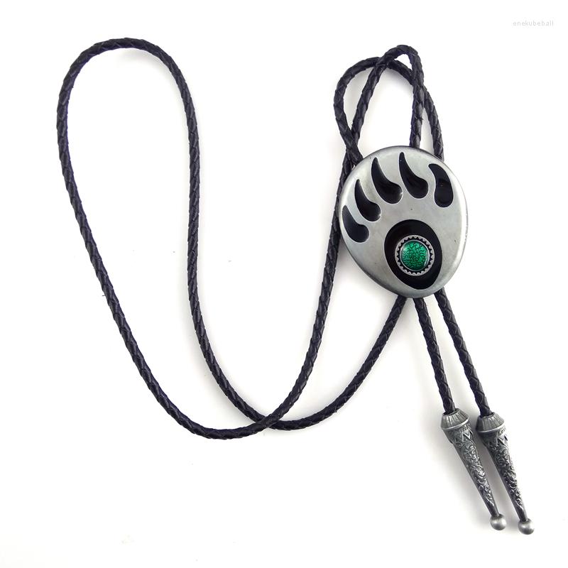 Bow Ties 5 Pcs Wholesale Lots Black Leather Cowboy Bolo Tie For Men With Turquoise Stone Inlay Bear Claw Totem Metal Buckle
Bow Ties 5 Pcs Wholesale Lots Black Leather Cowboy Bolo Tie For Men With Turquoise Stone Inlay Bear Claw Totem Metal Buckle