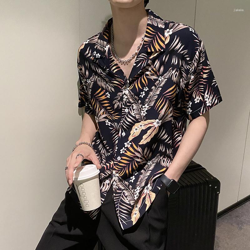Men's Casual Shirts Summer Beach Hawaiian For Men 2022 Short Sleeve Floral Printed Loose Shirt Harajuku Hip Hop Lapel Tops Clothes, Blue
Men's Casual Shirts Summer Beach Hawaiian For Men 2022 Short Sleeve Floral Printed Loose Shirt Harajuku Hip Hop Lapel Tops Clothes, Blue