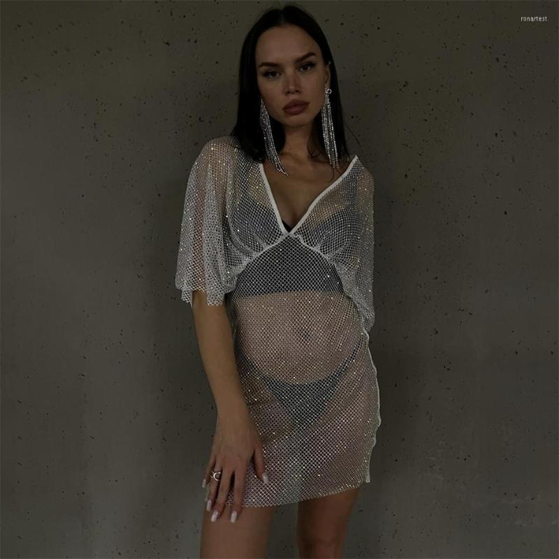 Casual Dresses V-neck Bat Sleeve High Waist Elastic Mesh Hollow Color Rhinestone Long Skirt Sexy Ladies Summer Water Sports Crystal Dress, Black
Casual Dresses V-neck Bat Sleeve High Waist Elastic Mesh Hollow Color Rhinestone Long Skirt Sexy Ladies Summer Water Sports Crystal Dress, Black