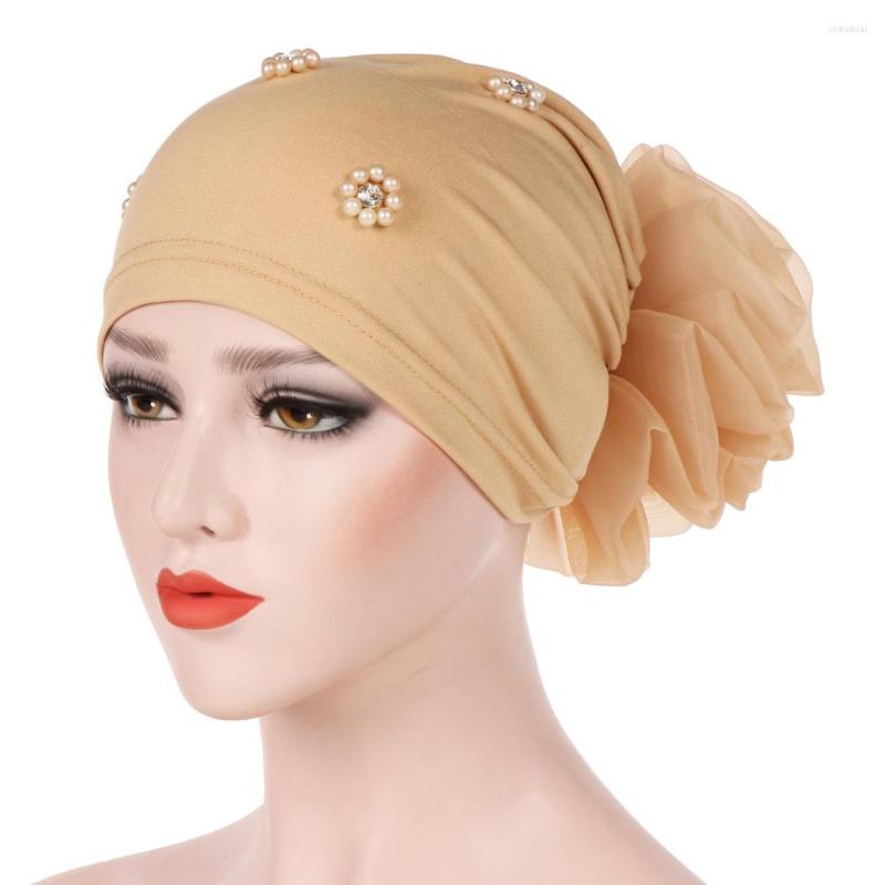 Ethnic Clothing Big Flower Inner Hijab Caps Beading Turban For Women Islamic Headwear Female Bonnet Hat Muslim Head Wraps Turbantes
Ethnic Clothing Big Flower Inner Hijab Caps Beading Turban For Women Islamic Headwear Female Bonnet Hat Muslim Head Wraps Turbantes