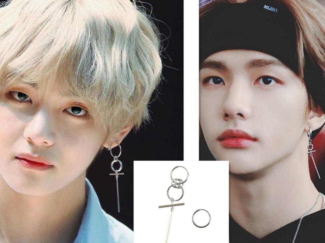 Hoop Earrings Korean Japanese Summer Stainless Steel KPOP Hwang Hyun-Jin V Cross Strip Jewelry Celebrity Accessories Gift
Hoop Earrings Korean Japanese Summer Stainless Steel KPOP Hwang Hyun-Jin V Cross Strip Jewelry Celebrity Accessories Gift