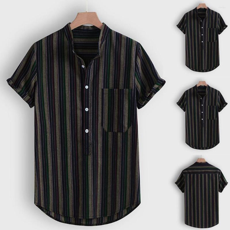Men's Casual Shirts Fashion Men's Button Hawaii Striped Print Beach Short Sleeve Top Blouse, Multicolor
Men's Casual Shirts Fashion Men's Button Hawaii Striped Print Beach Short Sleeve Top Blouse, Multicolor